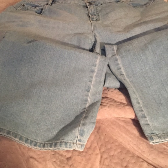 JEANS TALBOTS WOMAN PETITES 20W 27” INSEAM WIDE LT - Picture 4 of 5